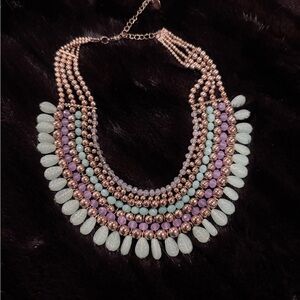 Multi-Color Beaded Fashion Necklace